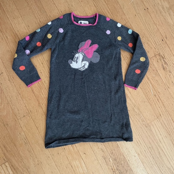 Disney Gap Minnie Mouse polka dot sweater dress size 5 - Picture 1 of 3